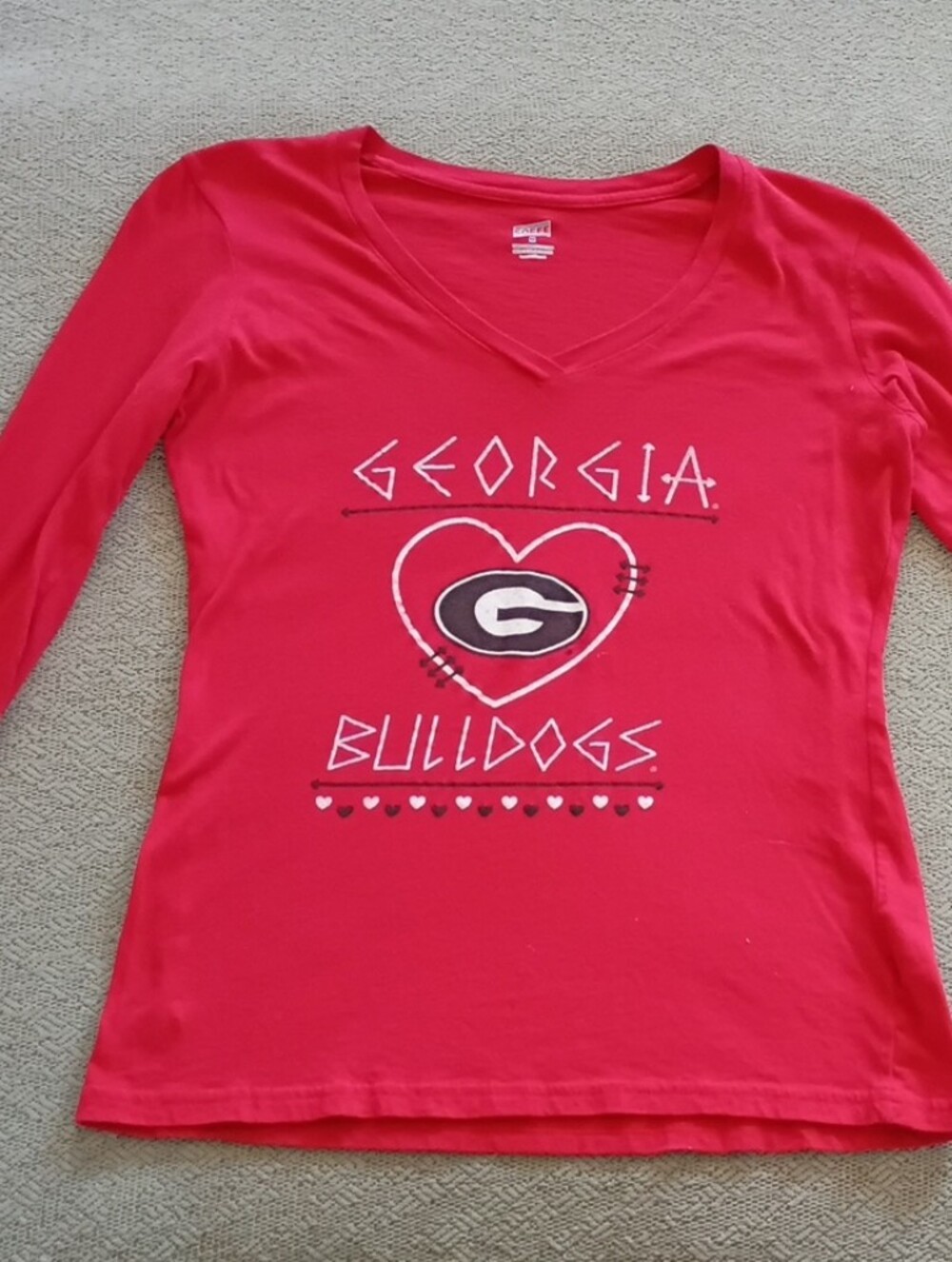 Soffe Red Georgia Bulldogs Long-Sleeve Tee